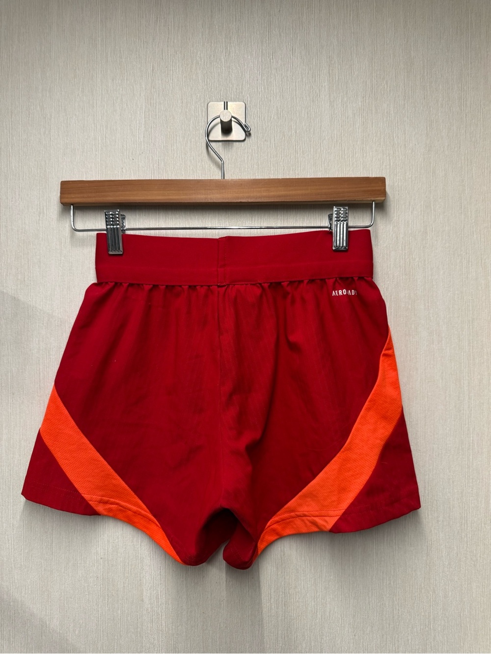 Adidas AEROREADY Red Orange 2-in-1 Running Shorts, Size XS - Picture 5 of 9